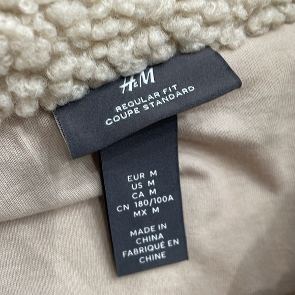H&M Regular Fit Teddy Fleece Jacket - Picture 11 of 13